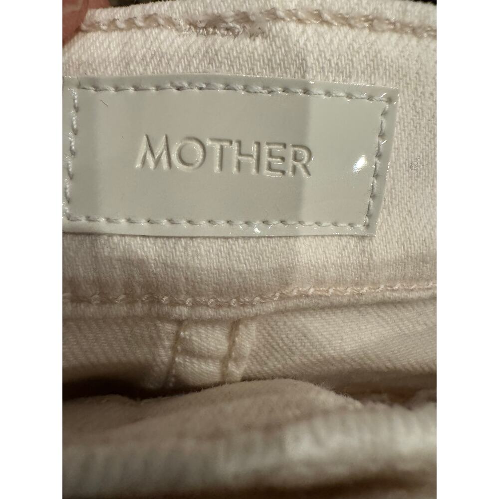 Mother Denim The Hustler Cream Puffs Jeans - Size 25 - Picture 9 of 11